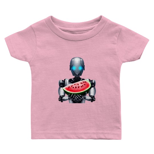 Watermelon for the robot Baby T Shirts