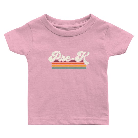 Retro Pre K Teacher Back To School Baby T Shirts