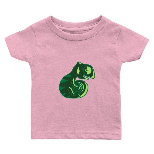 chameleon lizard bunny sweet Baby T Shirts
