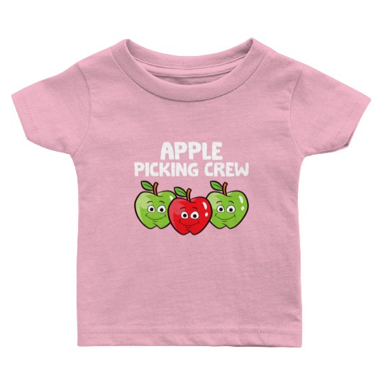 Apple Farmer Apple Lover Fruit Funny Apple Picking Baby T Shirts