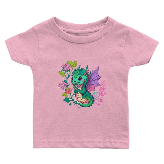 dragon Hello Spring Happiness Time 1 Baby T Shirts