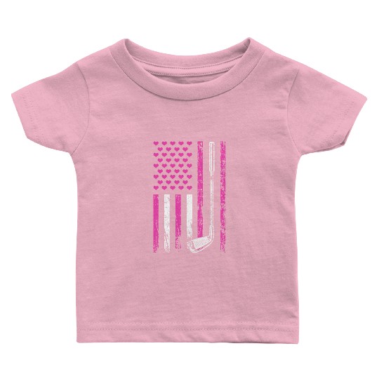 American Sports Flag Sporty Golf Club Mother's Day Baby T Shirts