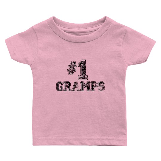 1 Gramps Number One Sports Father'S Day Baby T Shirts