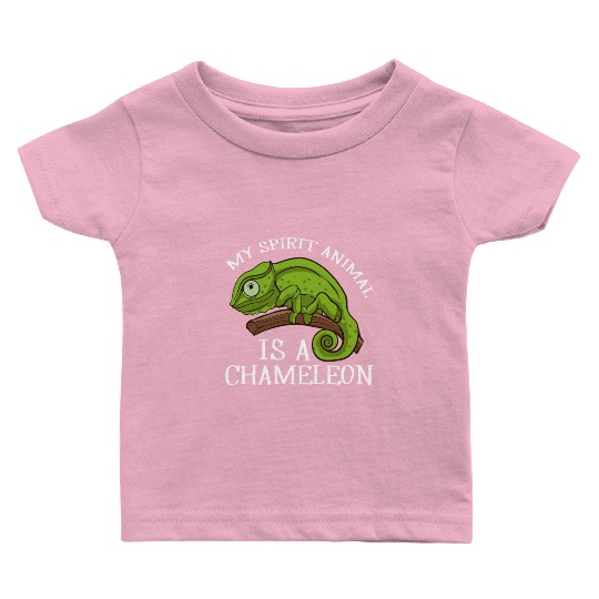 My Spirit Animal Is A Chameleon Lizard Chameleon Baby T Shirts