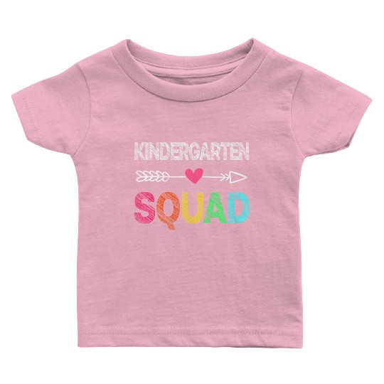 Team Kindergarten Squad Teacher Student Back To Sc Baby T Shirts