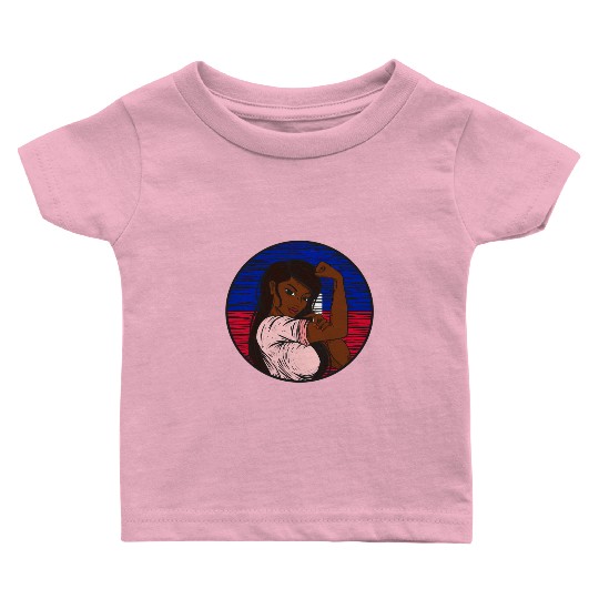 Patriotic Haitian Flag Haiti Proud Haitian Baby T Shirts