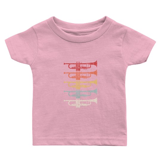 70S Trumpet For Trumpeters Baby T Shirts