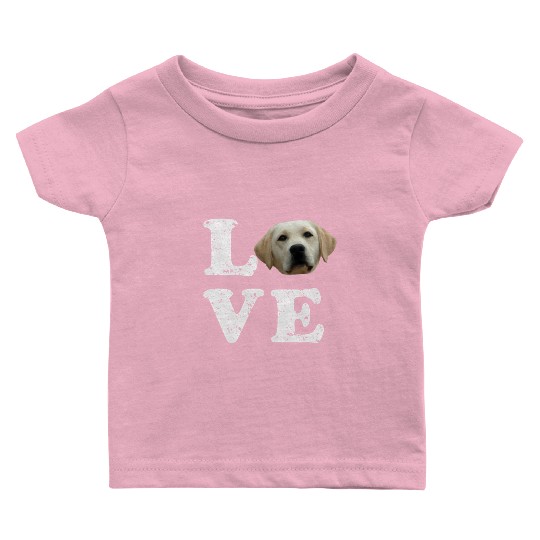 I Love My Yellow Lab Labrador Retriever Dog Baby T Shirts