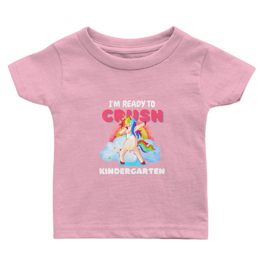 Kindergarten Unicorn Rainbow Back to School Baby T Shirts