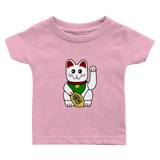 Cute Japanese Lucky Cat 1 Baby T Shirts