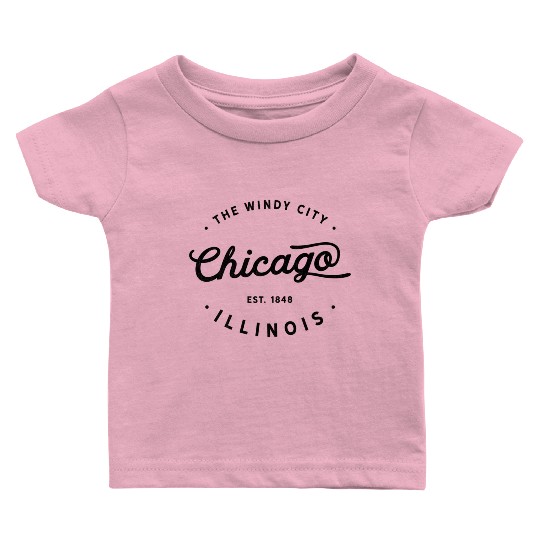 Chicago Illinois Windy City Baby T Shirts