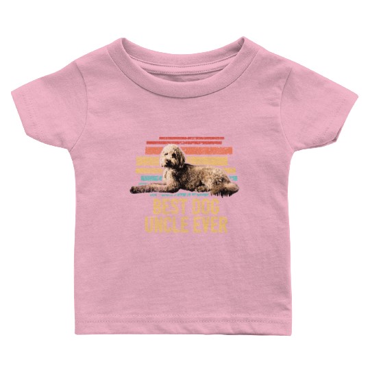 Best Dog Uncle Ever Goldendoodle Dog Dad Retro Baby T Shirts