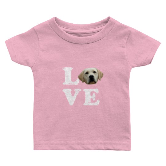 I Love My Yellow Lab Labrador Retriever Dog Baby T Shirts