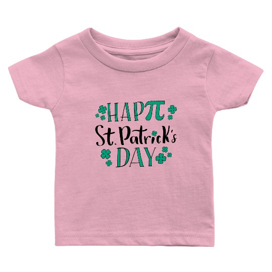 Pi Math Teacher Happy St PatricDay Baby T Shirts