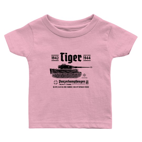 Tiger Tank Panzer World War 2 Armored Vehicle Baby T Shirts