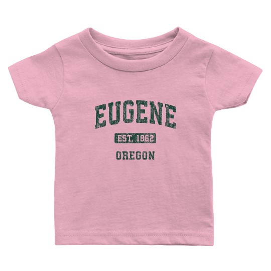 Eugene Oregon Or Athletic Sports Baby T Shirts