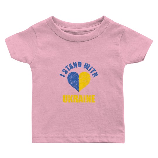 Support Ukraine I Stand With Ukraine Ukrainian Baby T Shirts