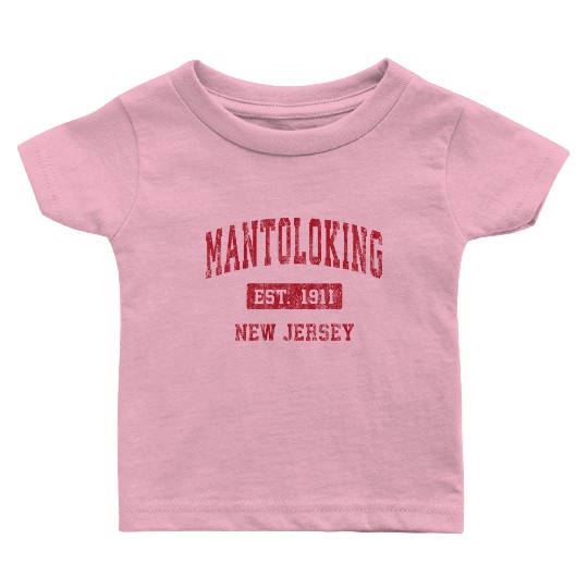 Mantoloking New Jersey Nj Sports Red Baby T Shirts