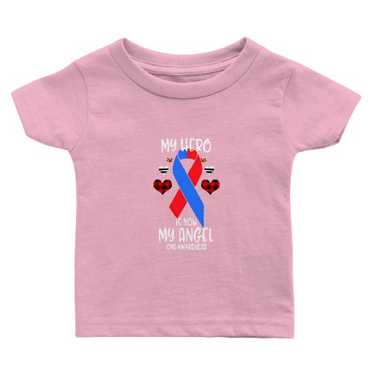 Chd Awareness Remembrance Hero Is Now My Angel Baby T Shirts