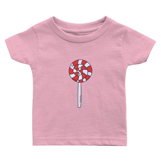 Lollipop Rainbow Sucker Candy Baby T Shirts