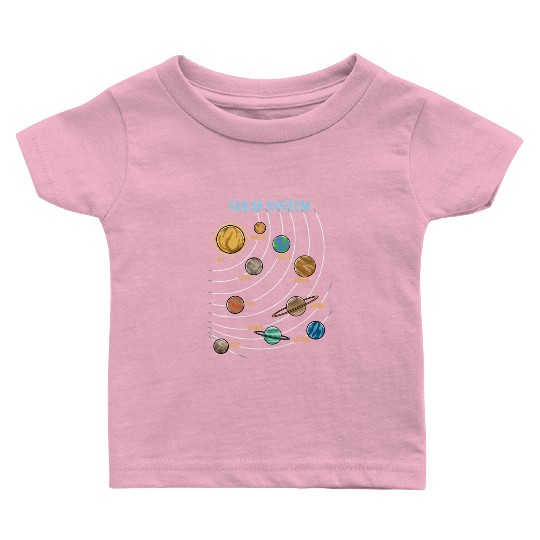 Our Solar System Science Education Baby T Shirts