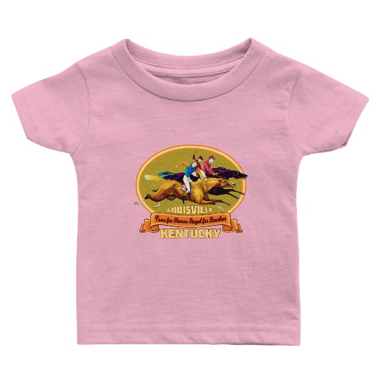 Louisville Kentucky Horse Racing Bourbon Derby Baby T Shirts