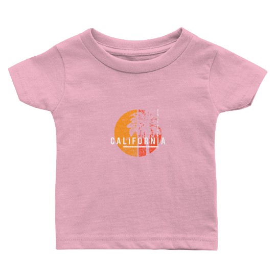 Venice Beach California Cool Palm Tree Native Baby T Shirts