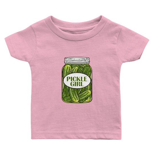 Pickle Girl Who Loves Pickles Baby T Shirts