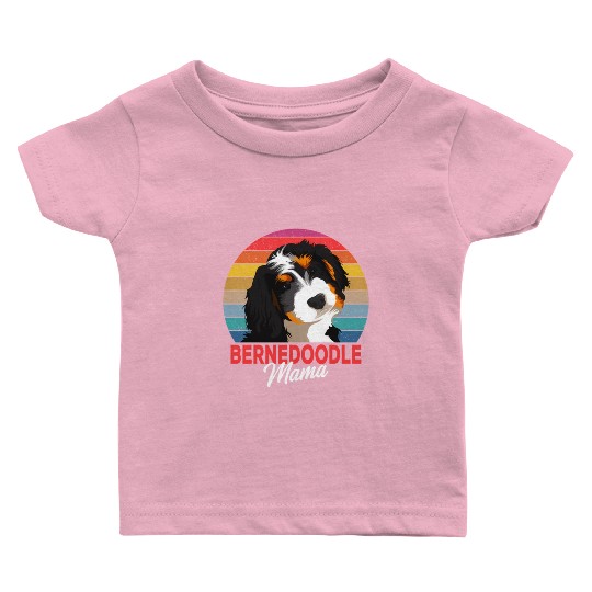 Bernedoodle Mama Dog Mom Owner Baby T Shirts