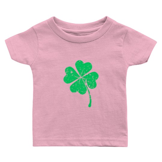 Lucky Four Leaf Clover Luck Of The Irish Baby T Shirts