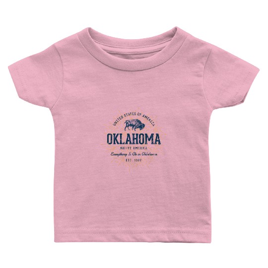 State Of Oklahoma Baby T Shirts