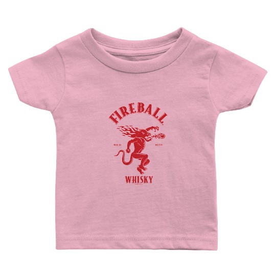 Fireball Whiy Red Hot Burns Like Hell V2 Baby T Shirts