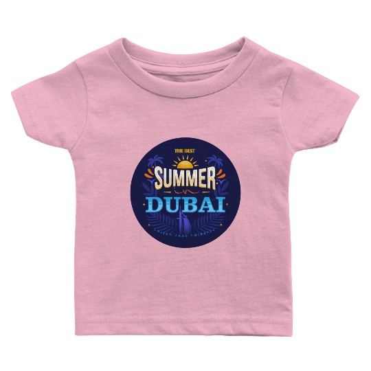 The Best Summer In Dubai Baby T Shirts