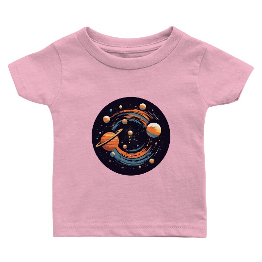 Universe Solar System Planets Baby T Shirts
