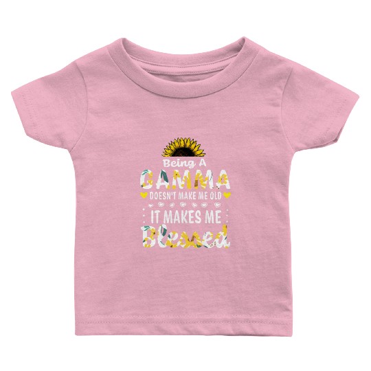 Being A Gamma Doesn'T Make Me Old Blessed Grandma Baby T Shirts