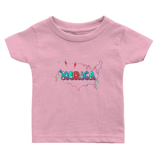Merica Happy 4Th Of July Independence American Day Baby T Shirts
