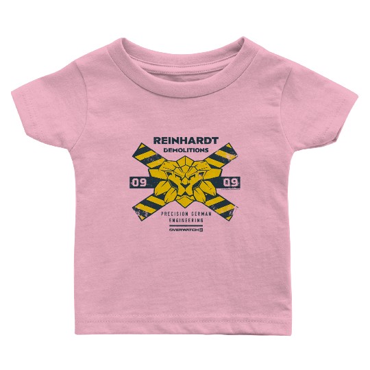 Overwatch 2 Reinhardt Demolitions Icon Logo Baby T Shirts