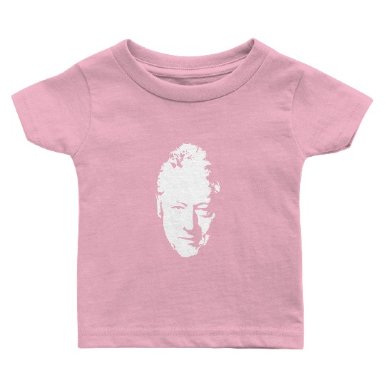 Bill Clinton White On Black Pop Art Baby T Shirts