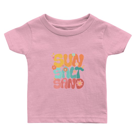 Sun Salt Sand Summer Family Vacation Hawaii Beach Baby T Shirts