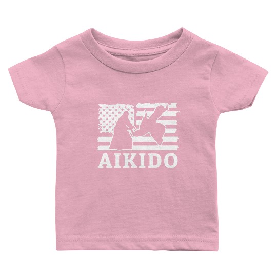 American Flag Aio Japanese Mial Combat Baby T Shirts