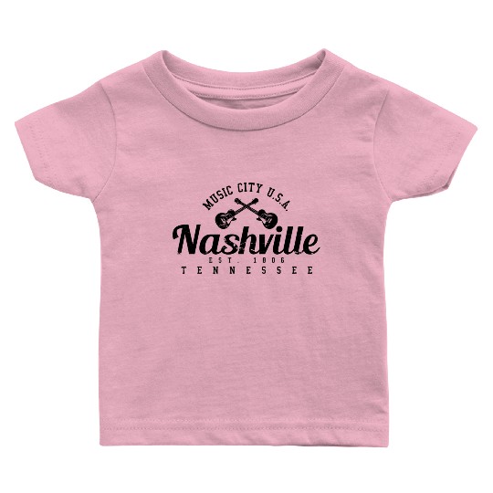 hville - Cory Music City Guitar Baby T Shirts