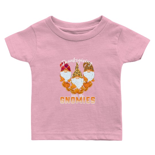 Happy Fall Y'all Gnome Autumn Pumpkin Spice Baby T Shirts