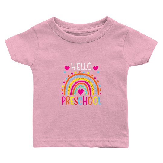 Hello Preschool Back To School Pre-K Teacher Baby T Shirts