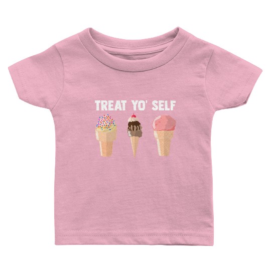 Ice Cream Treat Yo' Self Summertime Sherbet Gelato Baby T Shirts