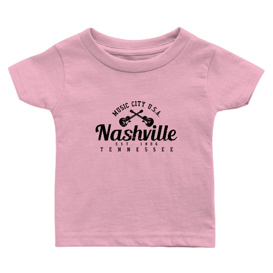 hville - Cory Music City Guitar Baby T Shirts