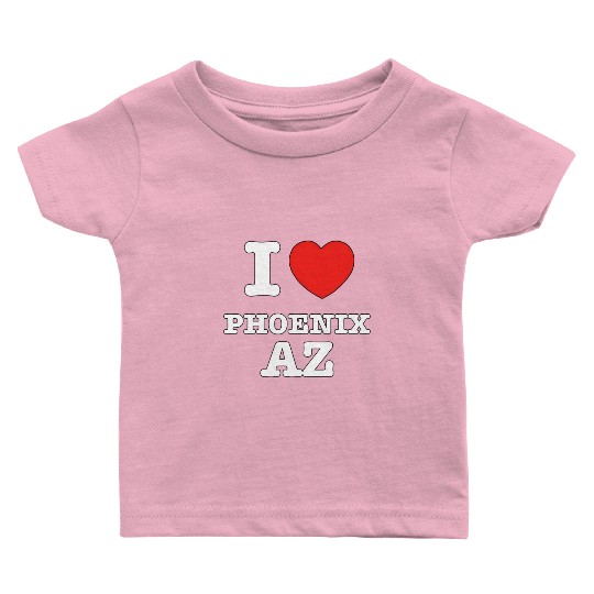 I Heart Phoenix Arizonna Love Baby T Shirts
