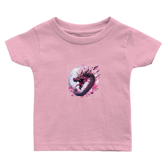 Japanese Dragon Retro Asian Oriental Dragon Cool Baby T Shirts