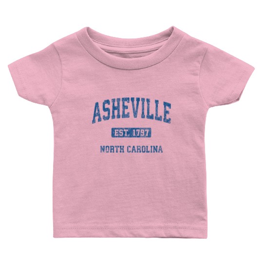 Asheville North Carolina Athletic Sports Baby T Shirts