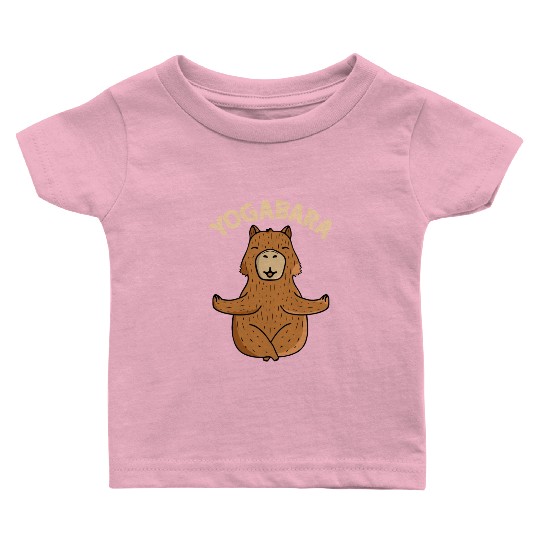 Capybara Yoga Lover Women Meditation Gift Capybara Baby T Shirts
