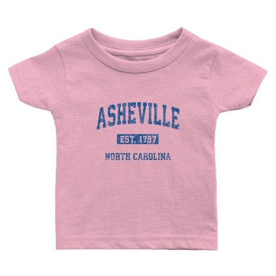 Asheville North Carolina Athletic Sports Baby T Shirts
